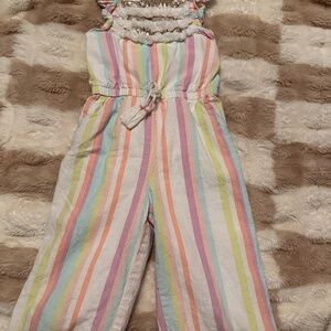 Peek Multicolor Striped Kids Jumpsuit